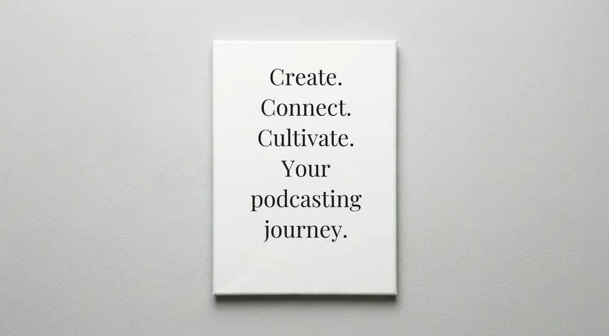 Podcaster quote wall art - canvas print