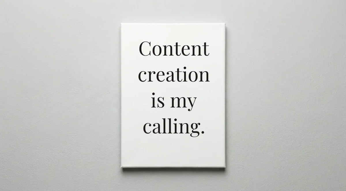 Blogger quote wall art - canvas print