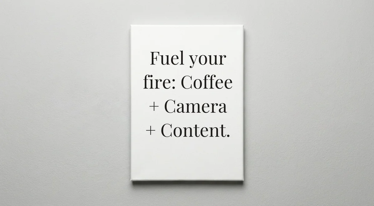 Blogger quote wall art - canvas print