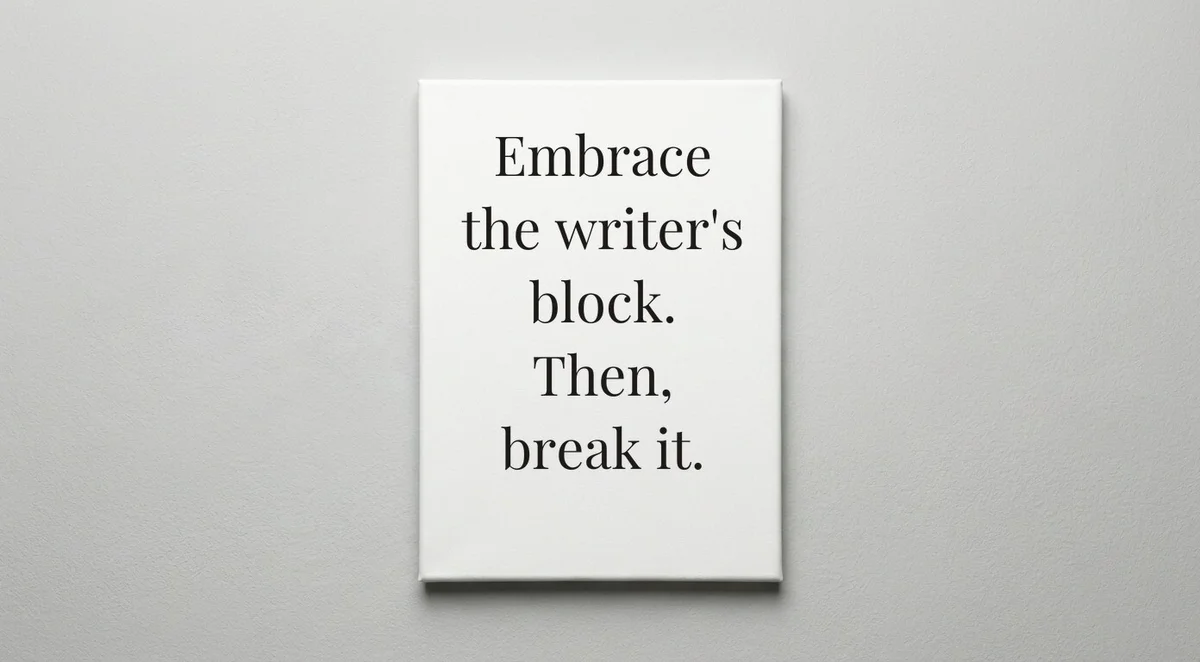 Blogger quote wall art - canvas print