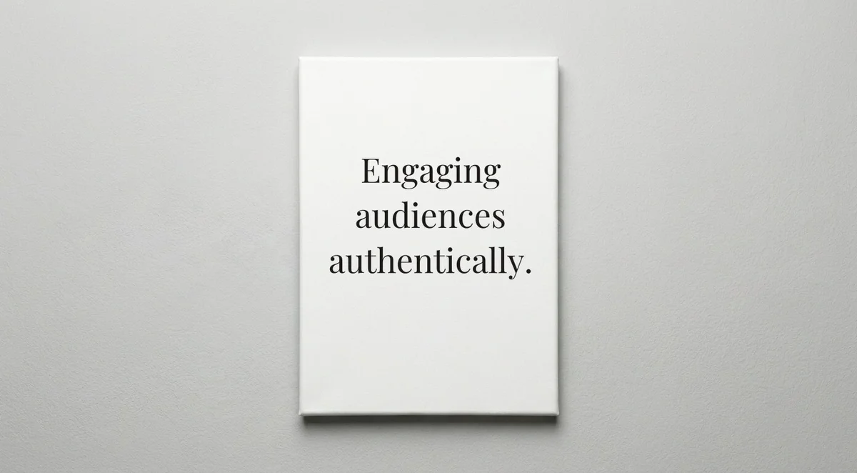 Influencer quote wall art - canvas print