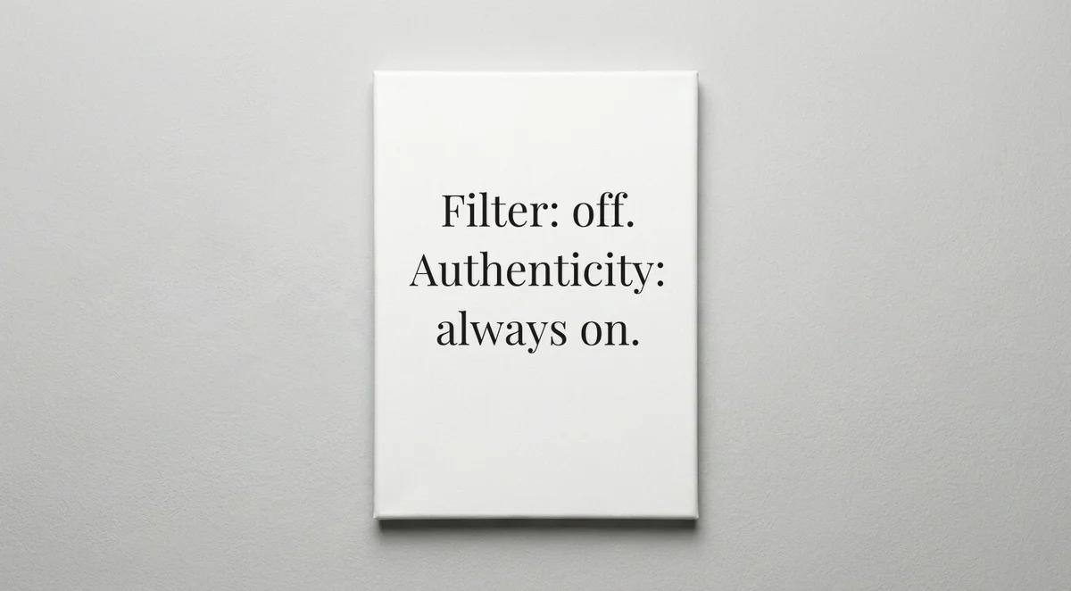 Influencer quote wall art - canvas print