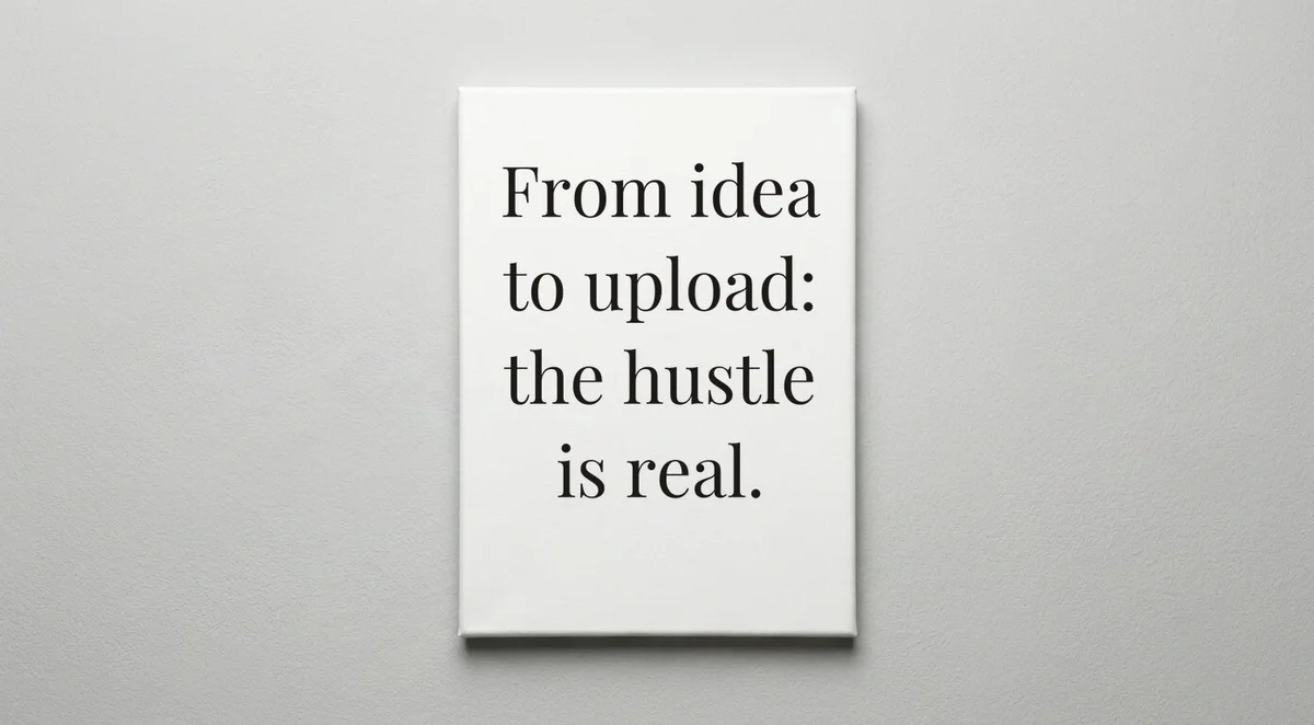 Influencer quote wall art - canvas print