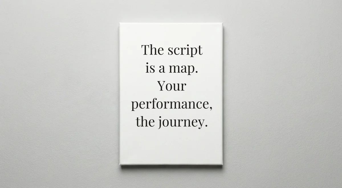 Actor quote wall art - canvas print
