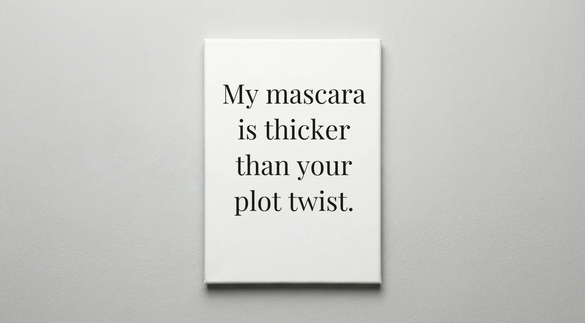 Actress quote wall art - canvas print