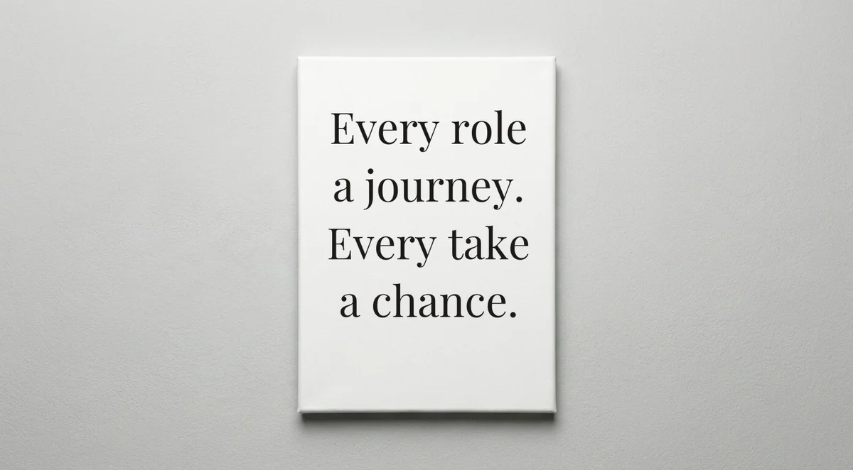 Actress quote wall art - canvas print