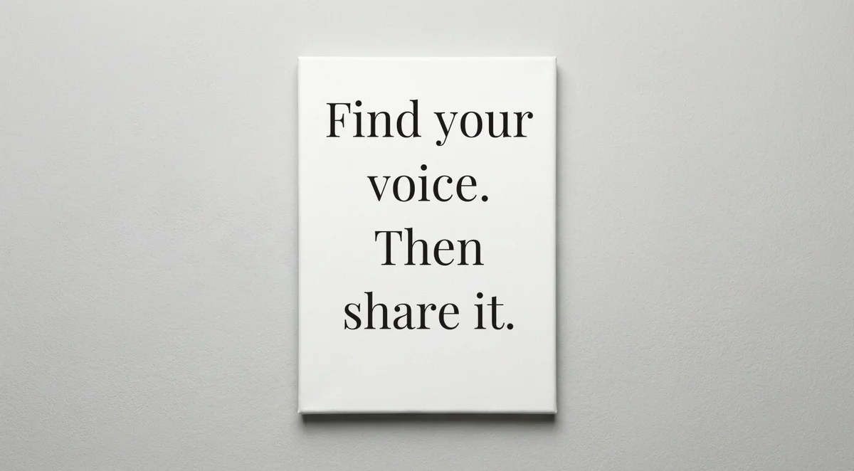 Voice Actor quote wall art - canvas print