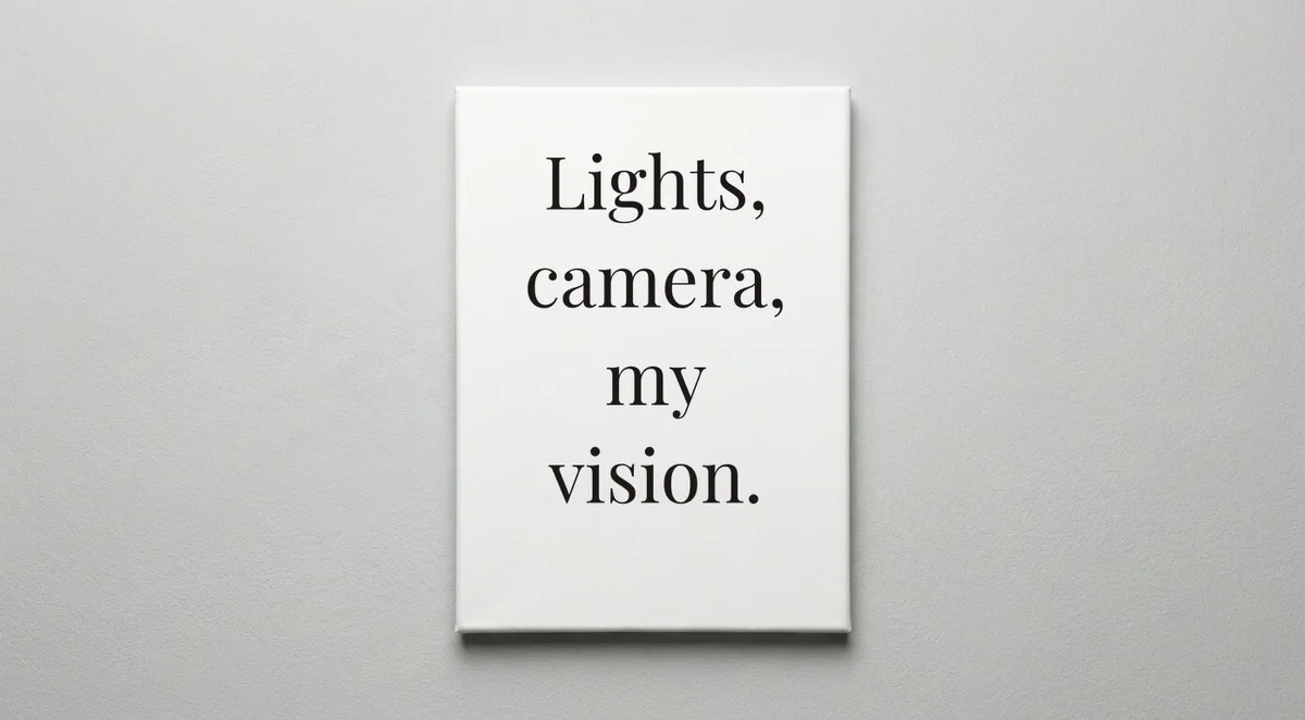 Director quote wall art - canvas print