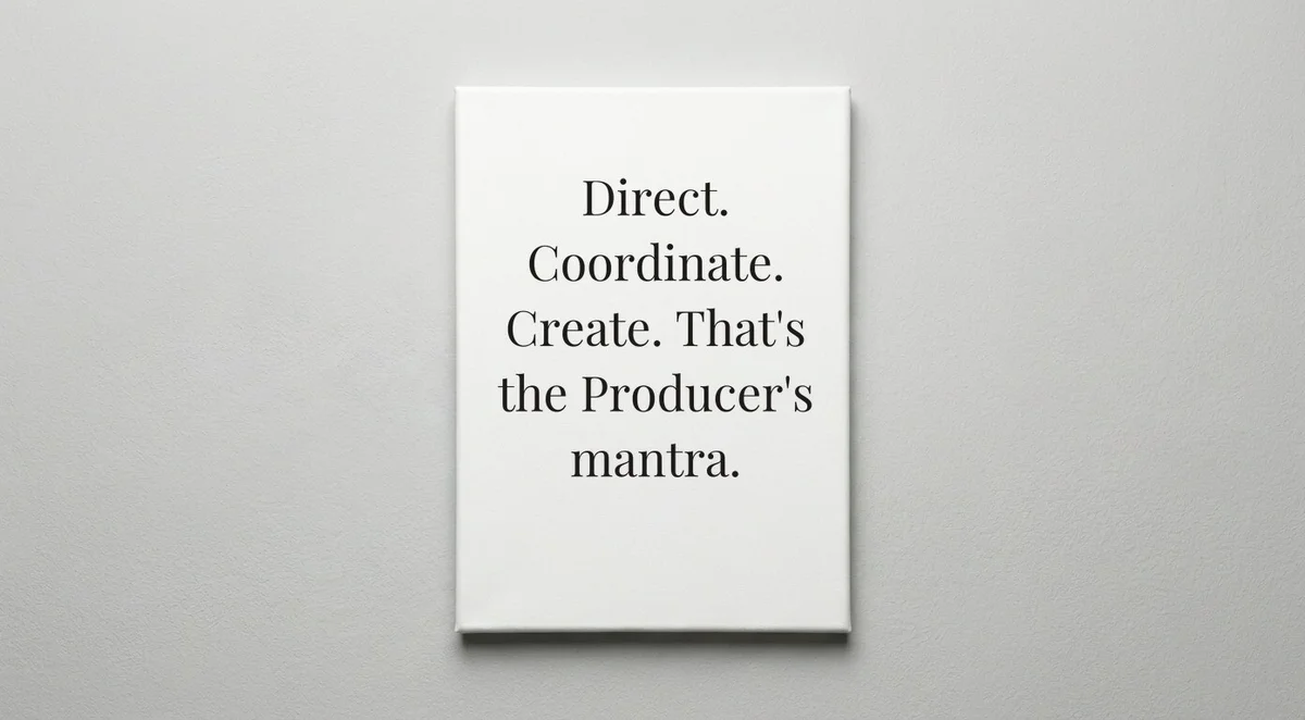 Producer quote wall art - canvas print
