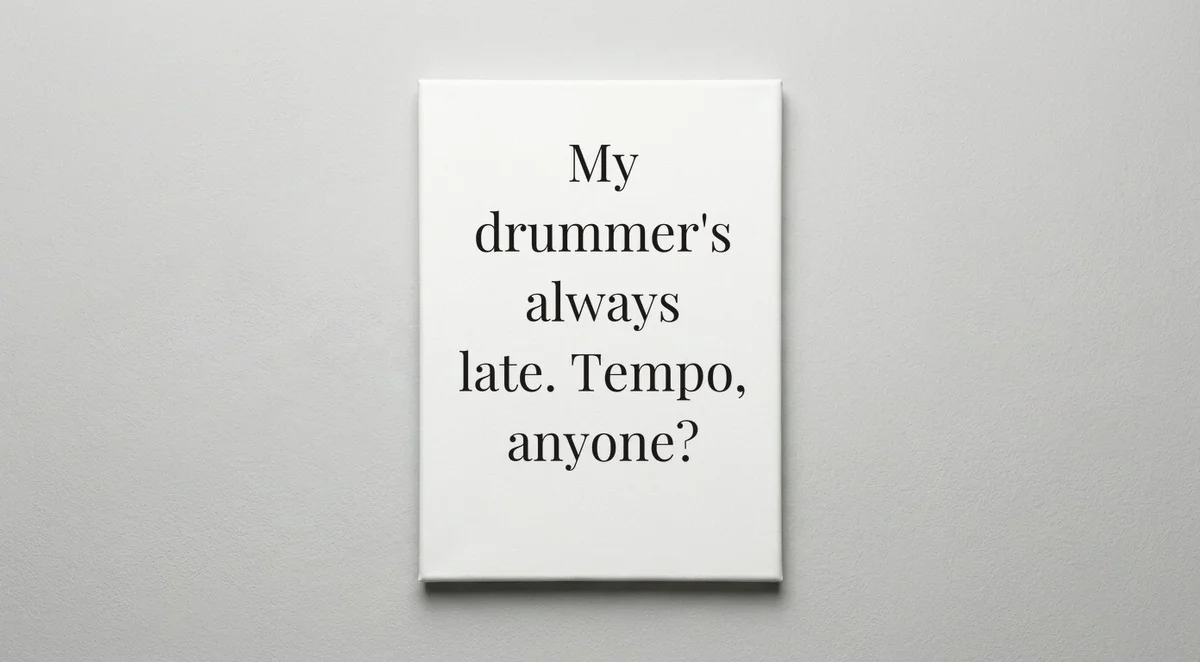 Musician quote wall art - canvas print