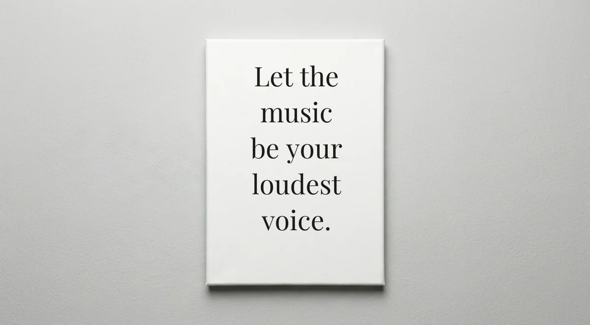 Musician quote wall art - canvas print