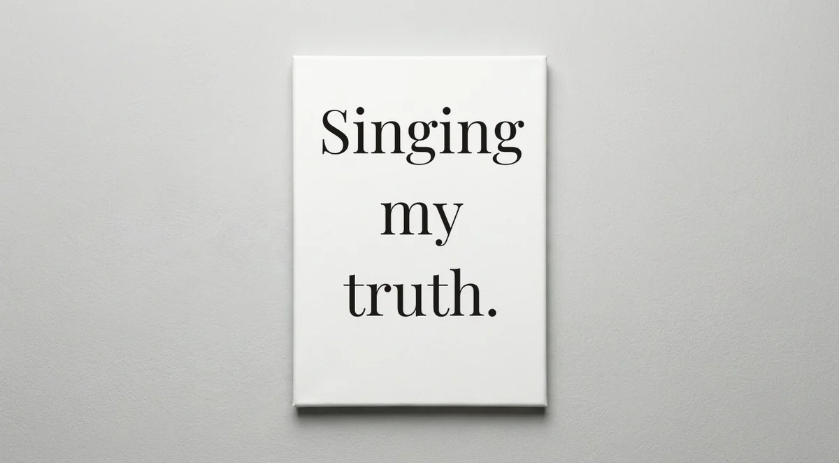 Singer quote wall art - canvas print