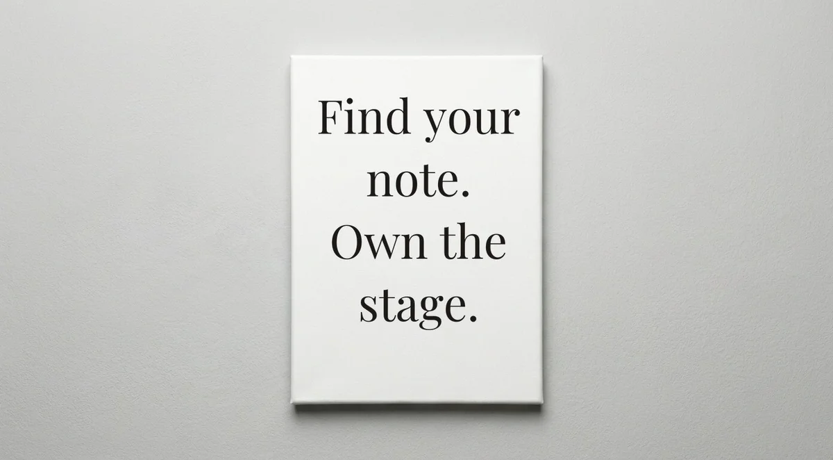 Singer quote wall art - canvas print
