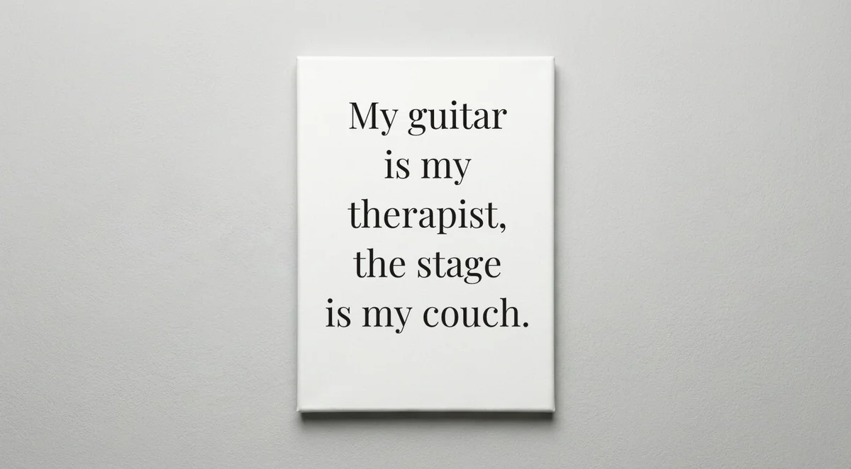 Songwriter quote wall art - canvas print