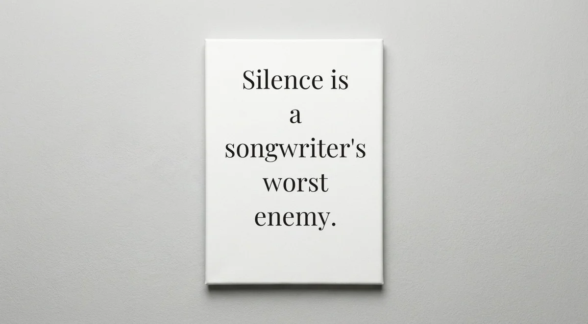 Songwriter quote wall art - canvas print