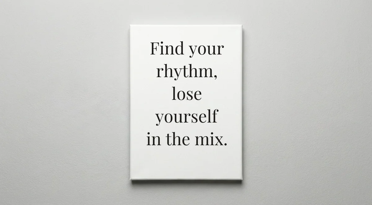DJ quote wall art - canvas print