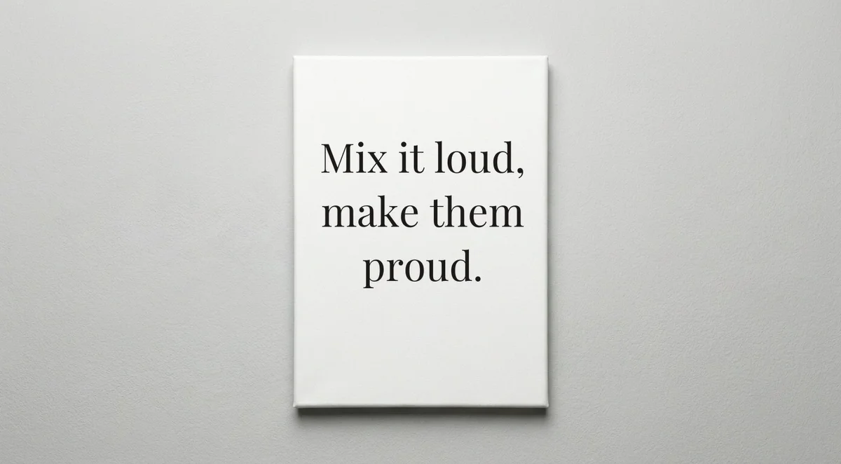 DJ quote wall art - canvas print