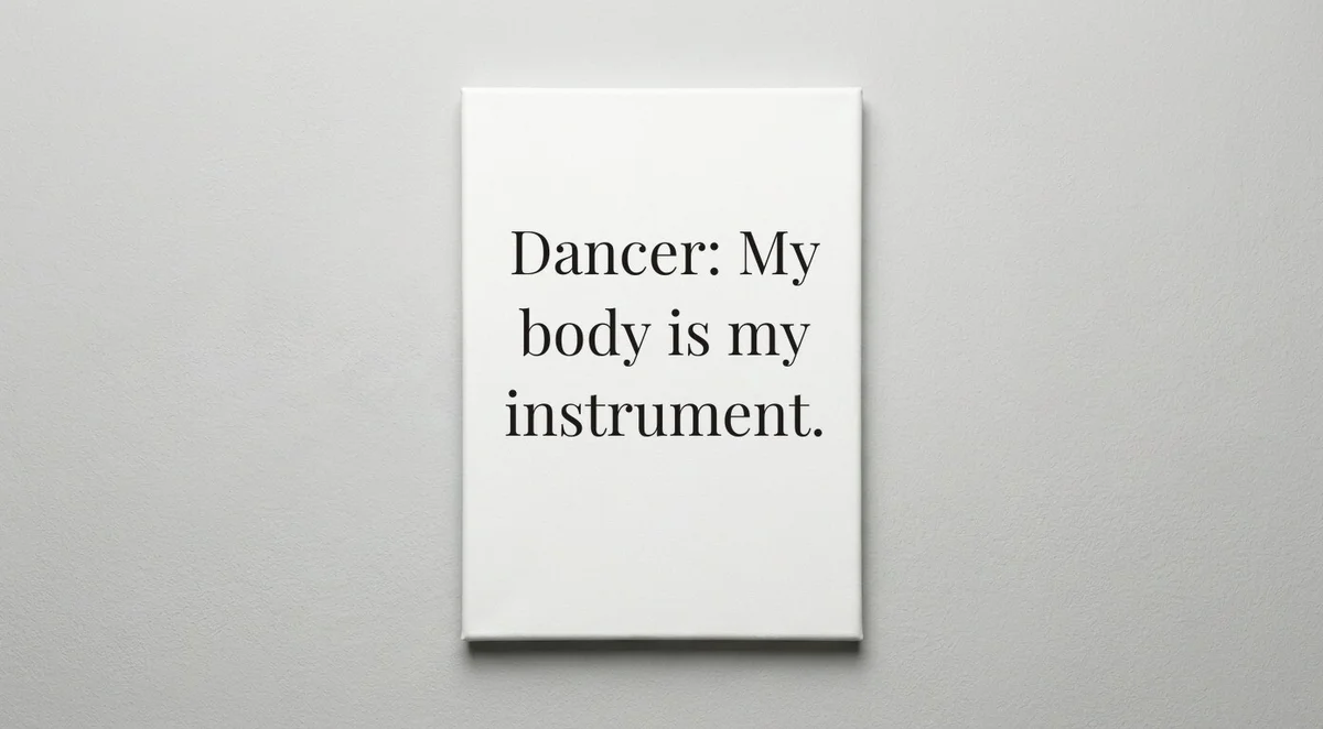 Dancer quote wall art - canvas print