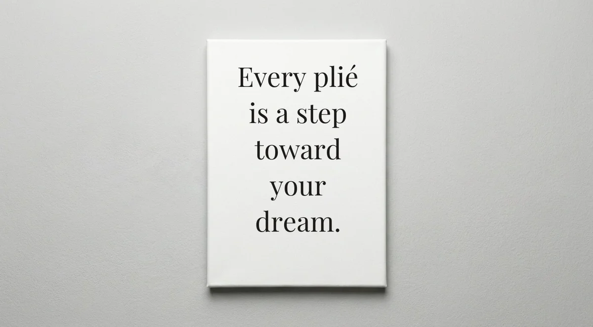 Dancer quote wall art - canvas print