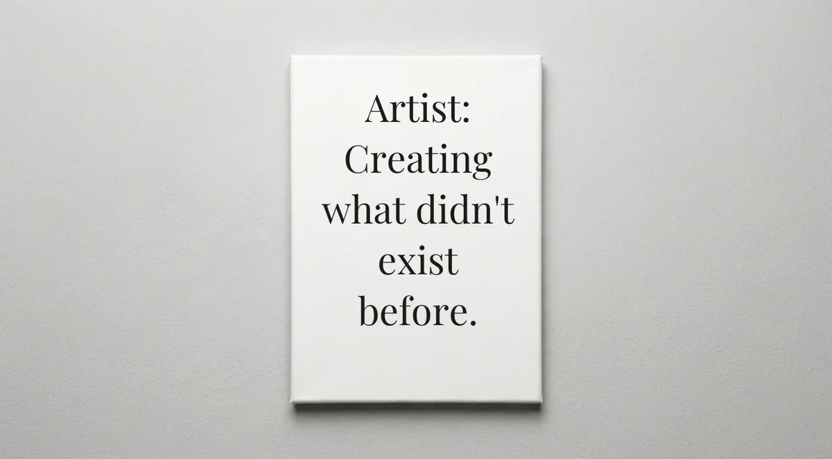 Artist quote wall art - canvas print