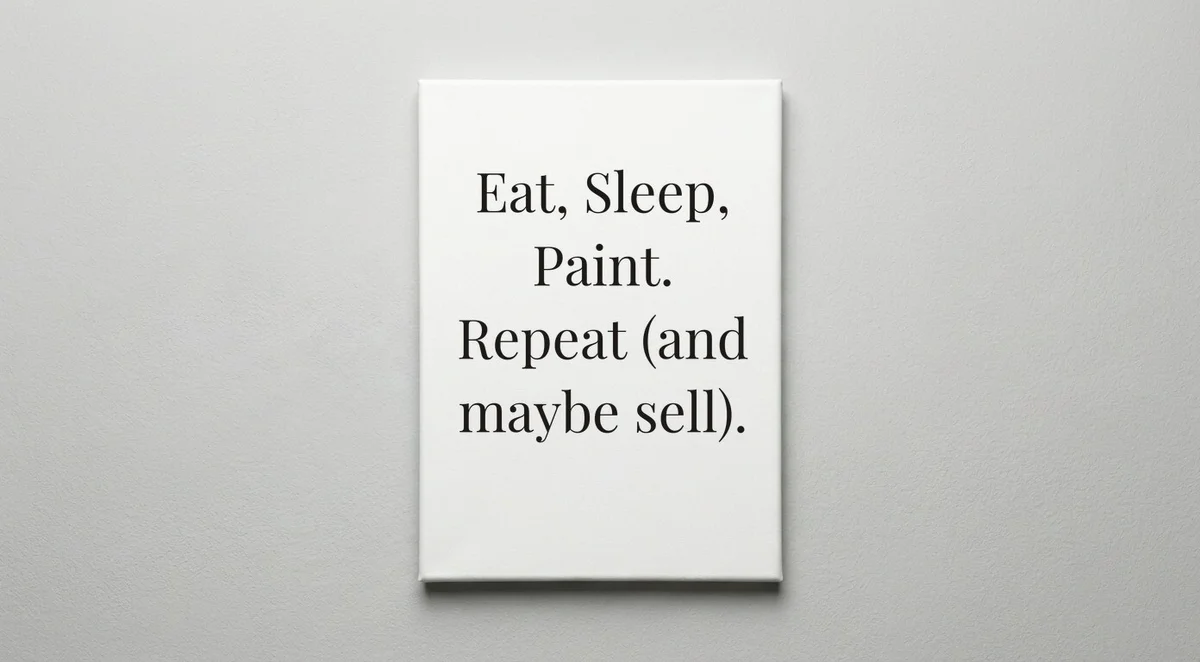 Artist quote wall art - canvas print