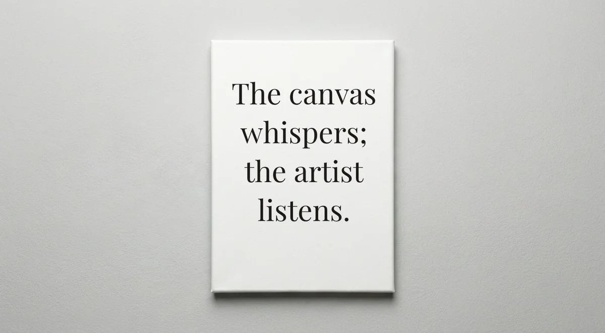 Artist quote wall art - canvas print