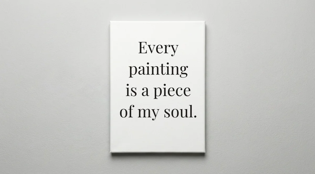 Painter (Artist) quote wall art - canvas print