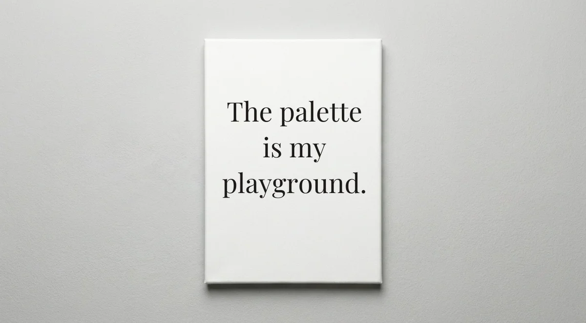 Painter (Artist) quote wall art - canvas print
