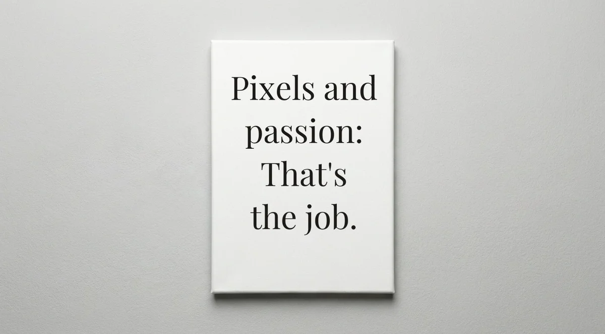 Illustrator quote wall art - canvas print