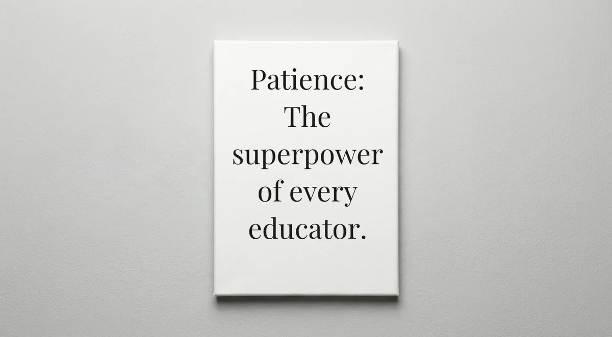 Teacher quote wall art - canvas print