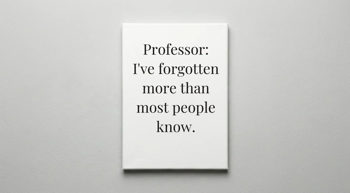 Professor quote wall art - canvas print