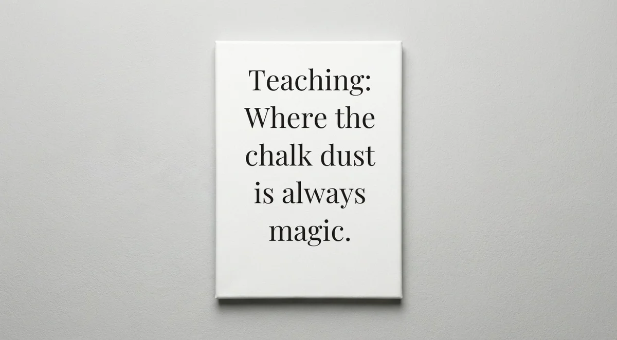 Elementary Teacher quote wall art - canvas print