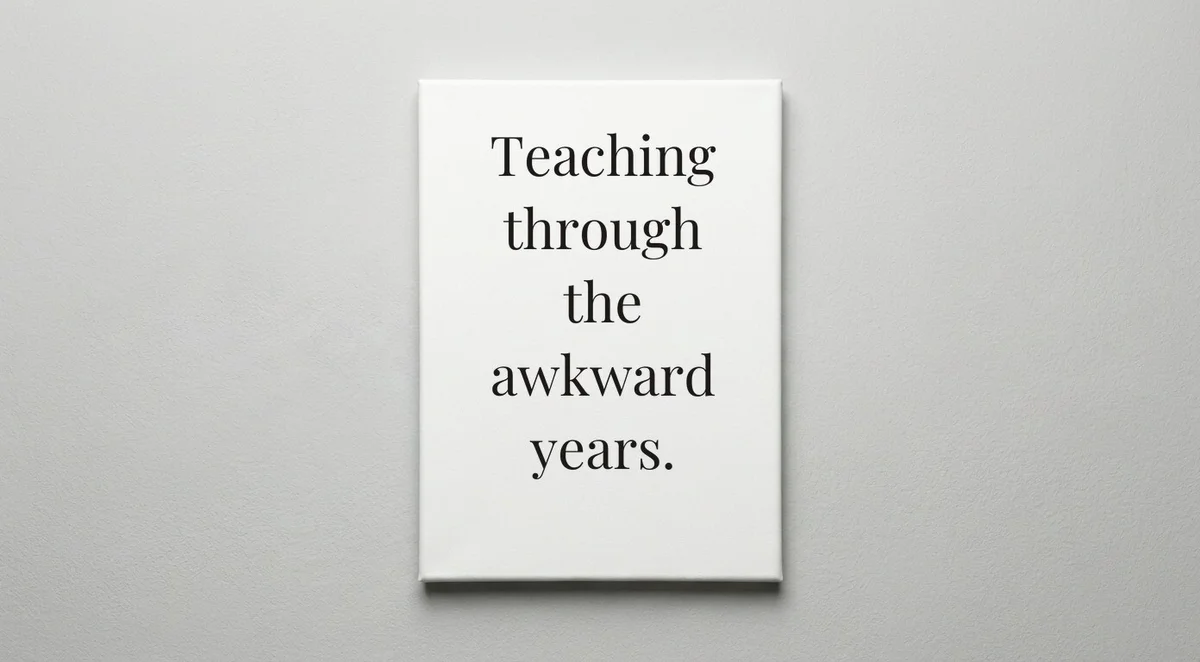 Middle School Teacher quote wall art - canvas print