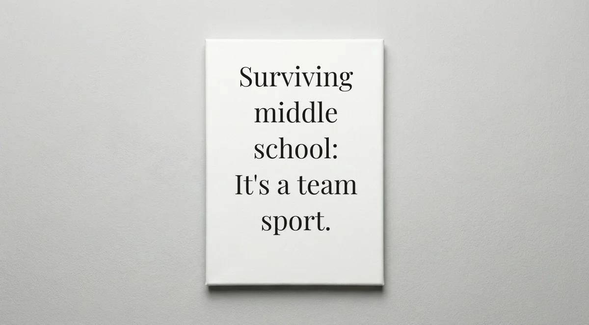 Middle School Teacher quote wall art - canvas print