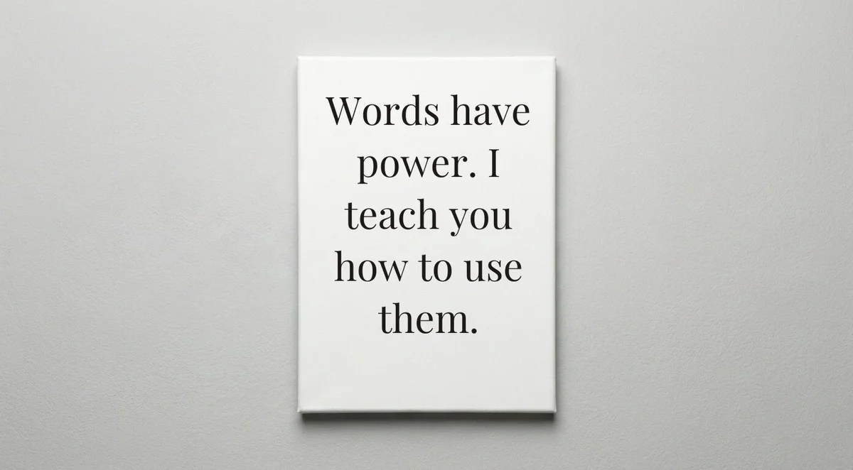 English Teacher quote wall art - canvas print