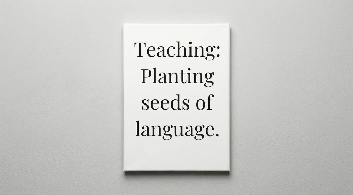 English Teacher quote wall art - canvas print