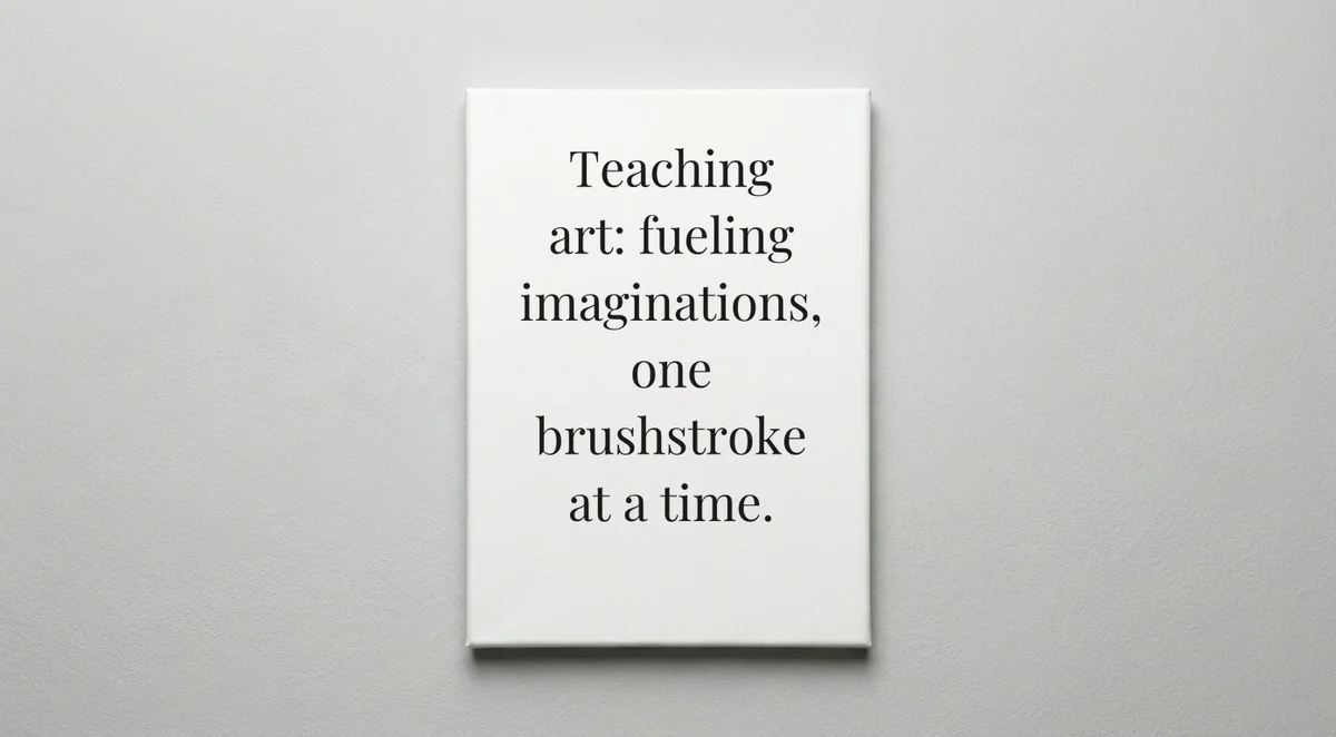 Art Teacher quote wall art - canvas print