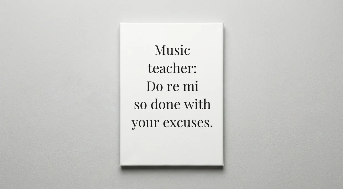 Music Teacher quote wall art - canvas print