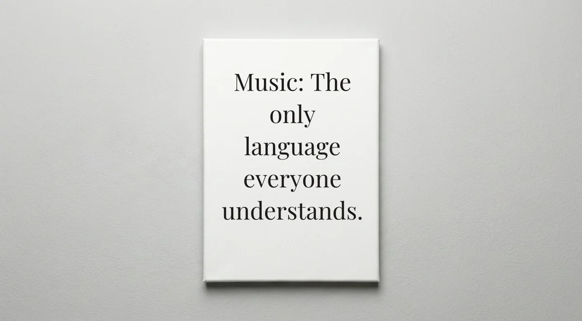 Music Teacher quote wall art - canvas print