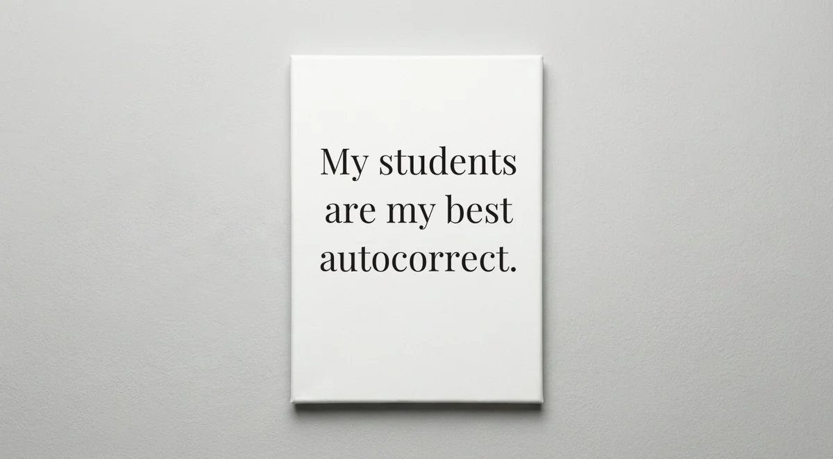 ESL Teacher quote wall art - canvas print