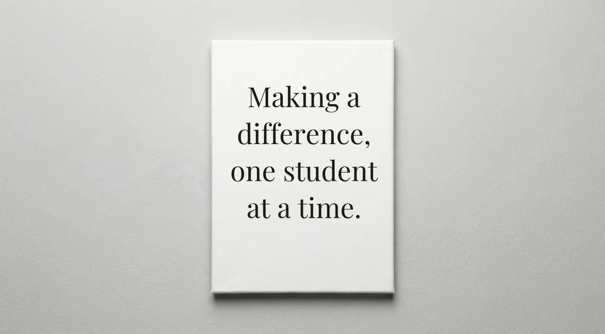 Teaching Assistant quote wall art - canvas print