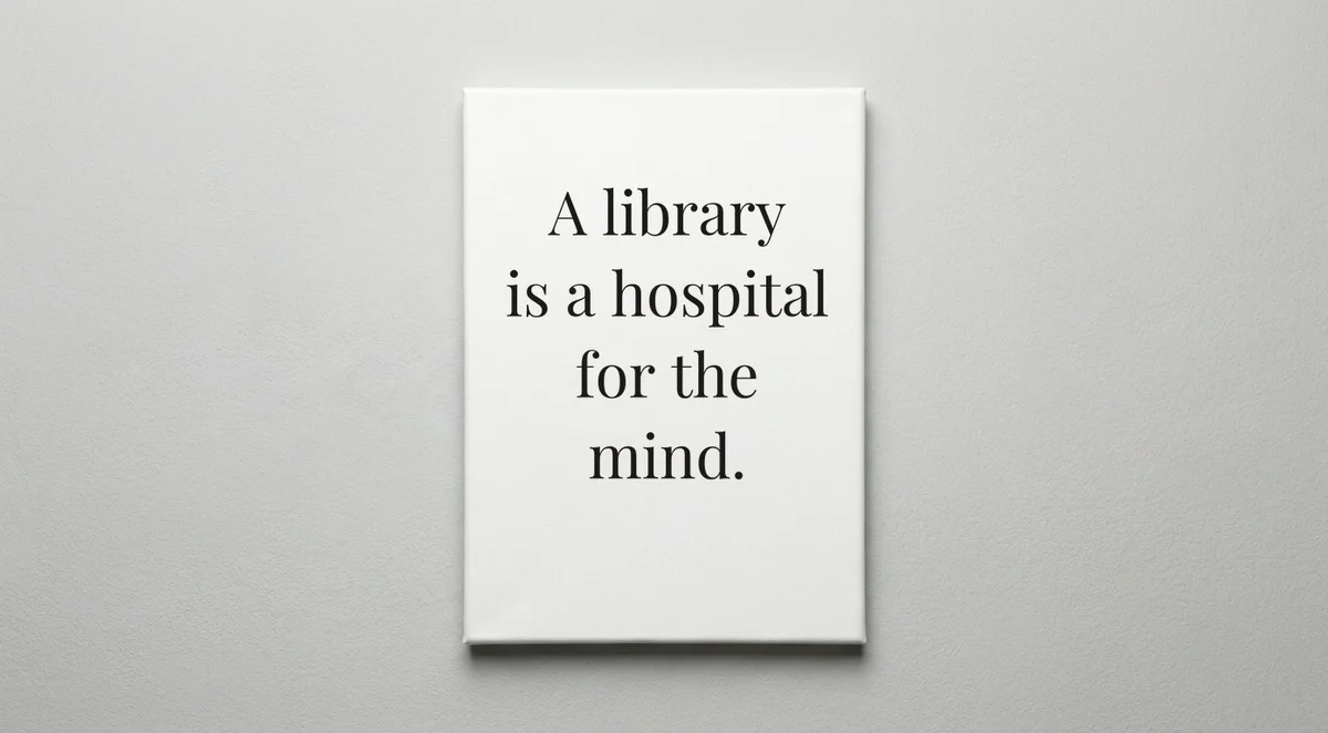 Librarian quote wall art - canvas print