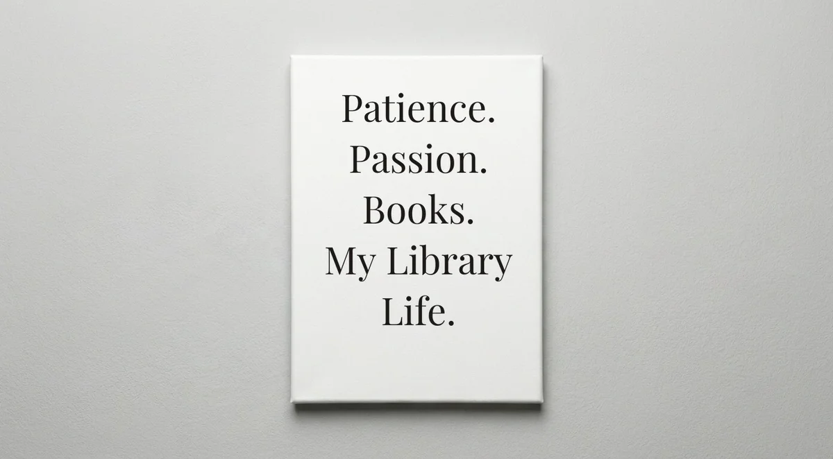 School Librarian quote wall art - canvas print