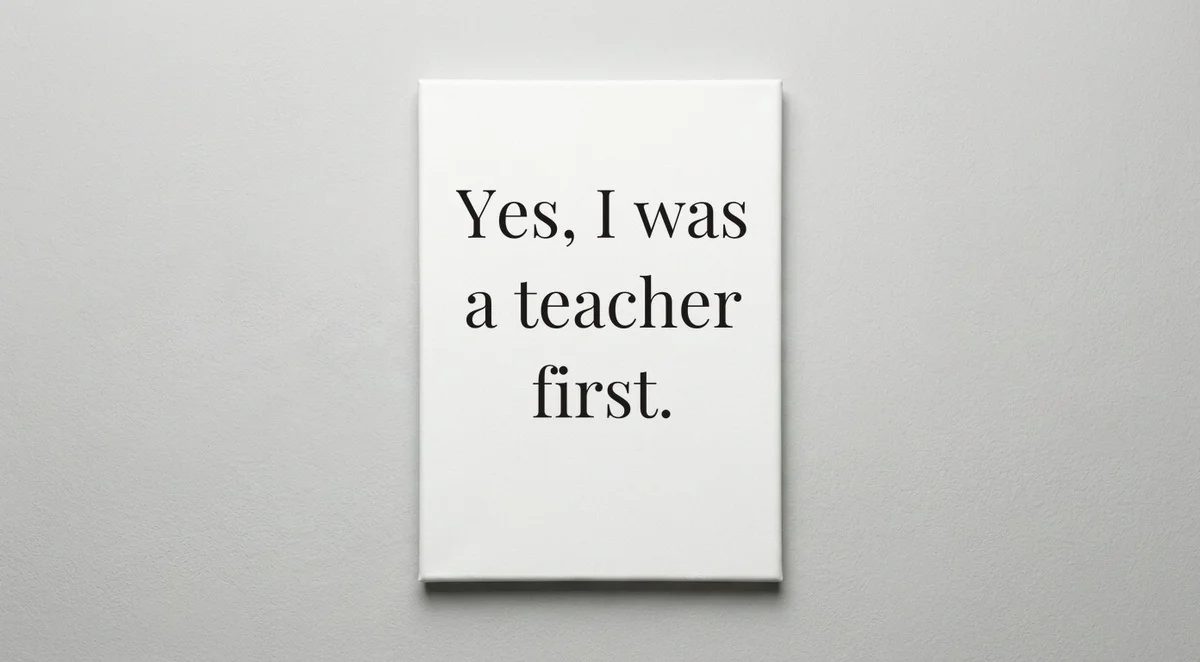 Principal quote wall art - canvas print