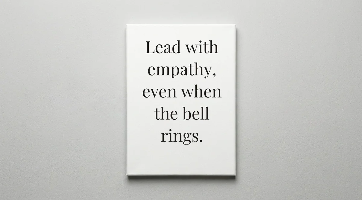 Principal quote wall art - canvas print