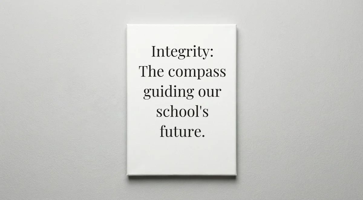 Principal quote wall art - canvas print