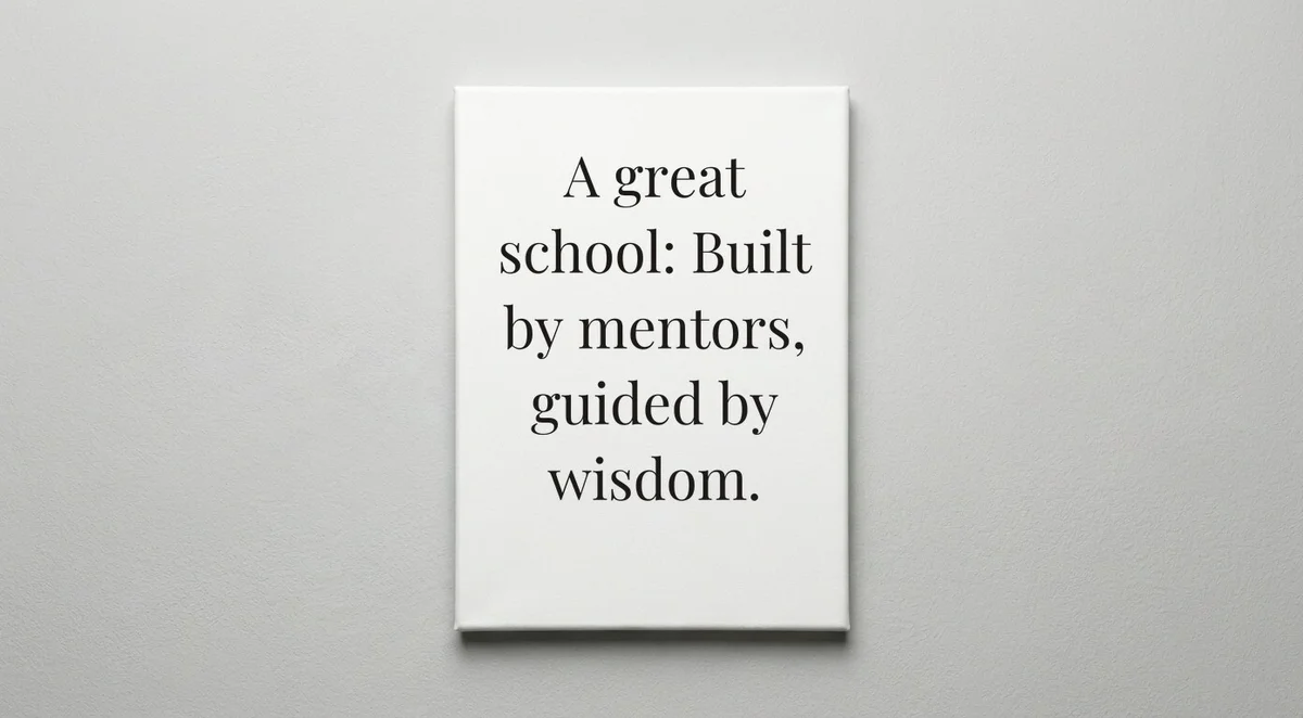 Principal quote wall art - canvas print