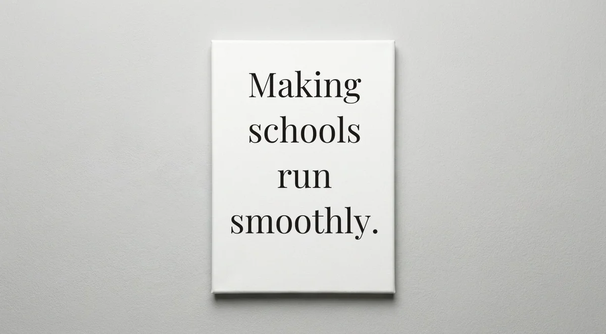 Vice Principal quote wall art - canvas print