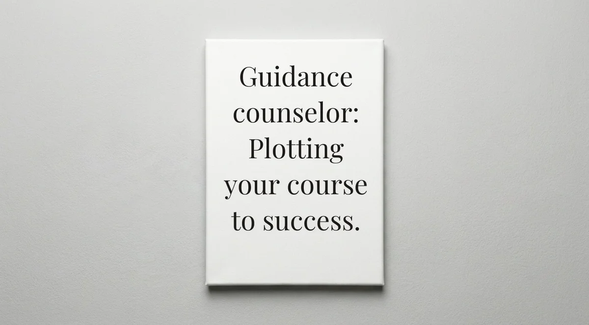 Guidance Counselor quote wall art - canvas print