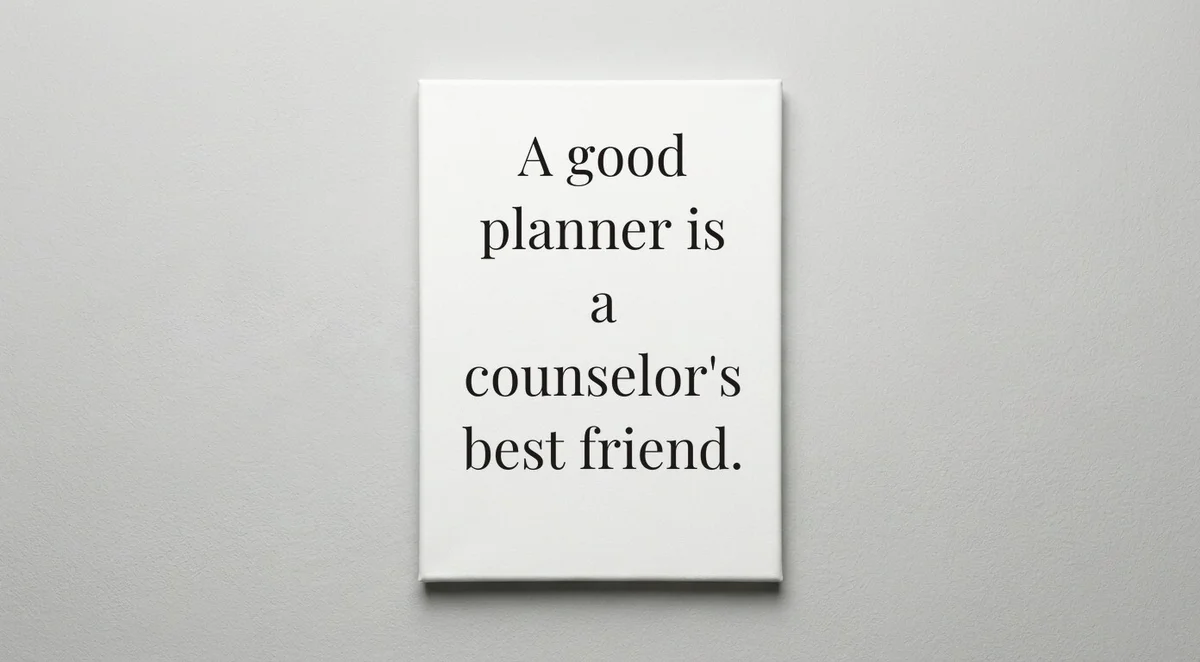 Guidance Counselor quote wall art - canvas print
